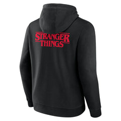 Atlanta Braves Stranger Things Logo Lockup Pullover Hoodie - Black Hoodies