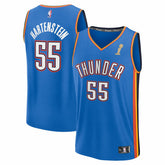 Isaiah Hartenstein Oklahoma City Thunder 2025 NBA Finals Champions Fast Break Replica Player Jersey Blue Icon Edition - Fanatics
