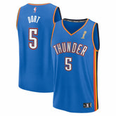 Luguentz Dort Oklahoma City Thunder 2025 NBA Finals Champions Fast Break Replica Player Jersey Blue Icon Edition - Fanatics