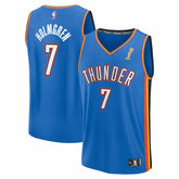 Chet Holmgren Oklahoma City Thunder 2025 NBA Finals Champions Fast Break Replica Player Jersey Blue Icon Edition - Fanatics