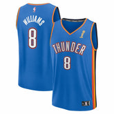 Jalen Williams Oklahoma City Thunder 2025 NBA Finals Champions Fast Break Replica Player Jersey Blue Icon Edition - Fanatics