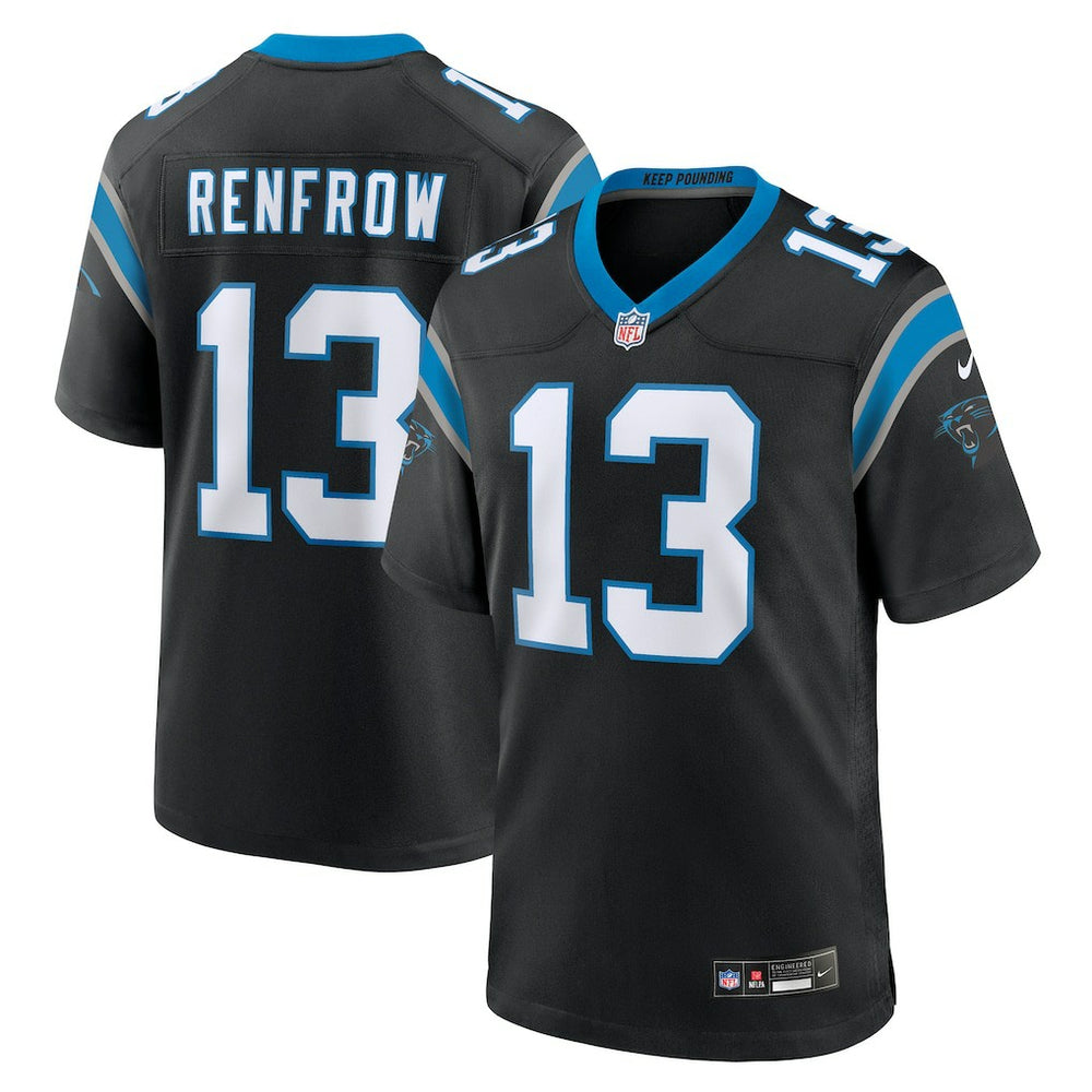 Hunter Renfrow Carolina Panthers Team Game Jersey - Black Jerseys