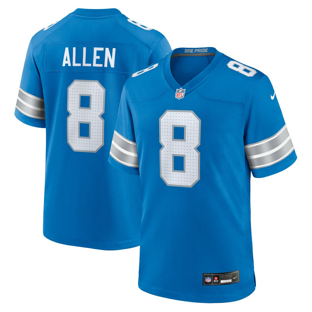 Kyle Allen Detroit Lions Team Game Jersey - Blue Jerseys