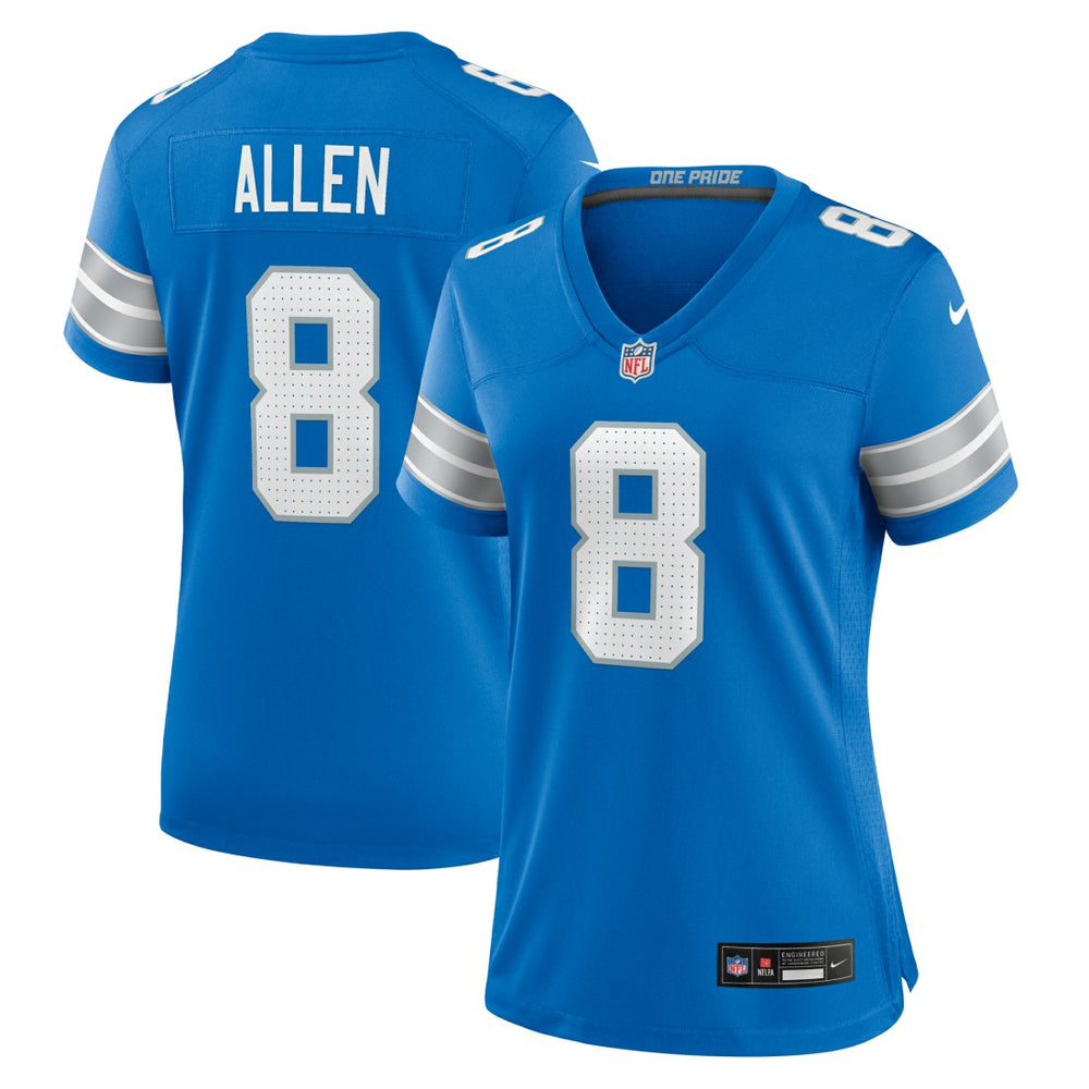 Kyle Allen Detroit Lions Women's Team Game Jersey - Blue Jerseys