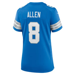Kyle Allen Detroit Lions Women's Team Game Jersey - Blue Jerseys