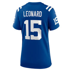 Riley Leonard Indianapolis Colts Women's Team Game Jersey - Royal Jerseys