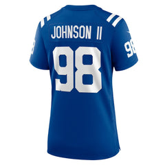 Eric Johnson II Indianapolis Colts Women's Team Game Jersey - Royal Jerseys