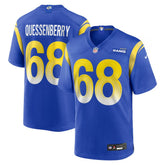 David Quessenberry Los Angeles Rams Team Game Jersey - Royal Jerseys