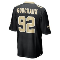Davon Godchaux New Orleans Saints Team Game Jersey - Black Jerseys
