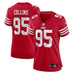 Alfred Collins San Francisco 49ers Women's Team Game Jersey - Scarlet Jerseys