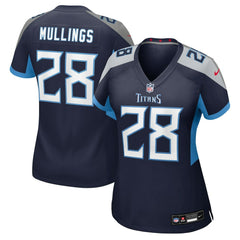Kalel Mullings Tennessee Titans Women's Team Game Jersey - Navy Jerseys