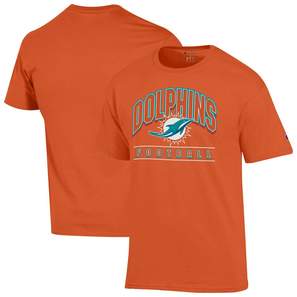 Miami Dolphins Champion Football T-Shirt - Orange T-shirts