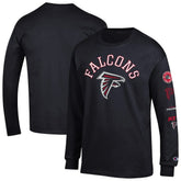 Atlanta Falcons Champion Seal Long Sleeve T-Shirt - Black T-shirts