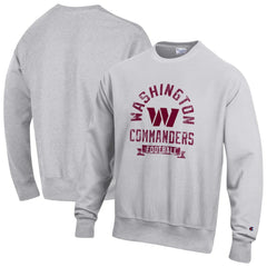 Washington Commanders Champion Reverse Weave Fleece Pullover Sweatshirt - Heather Gray Pullover