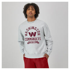 Washington Commanders Champion Reverse Weave Fleece Pullover Sweatshirt - Heather Gray Pullover