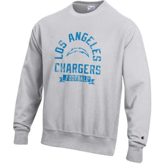 Los Angeles Chargers Champion Reverse Weave Fleece Pullover Sweatshirt - Heather Gray Pullover