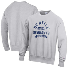 Seattle Seahawks Champion Reverse Weave Fleece Pullover Sweatshirt - Heather Gray Pullover