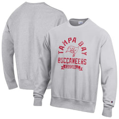 Tampa Bay Buccaneers Champion Reverse Weave Fleece Pullover Sweatshirt - Heather Gray Pullover