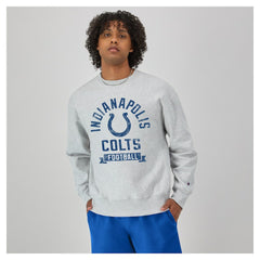 Indianapolis Colts Champion Reverse Weave Fleece Pullover Sweatshirt - Heather Gray Pullover