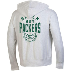 Green Bay Packers Champion Reverse Weave Full-Zip Hoodie - Heather Gray Hoodies