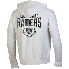 Las Vegas Raiders Champion Reverse Weave Full-Zip Hoodie - Heather Gray Hoodies