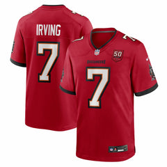 Bucky Irving Tampa Bay Buccaneers 50th Season Team Game Jersey - Red Jerseys