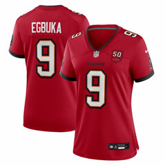 Emeka Egbuka Tampa Bay Buccaneers Women's 50th Season Team Game Jersey - Red Jerseys