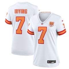 Bucky Irving '76 Tampa Bay Buccaneers Women's 50th Season Game Jersey - White Jerseys