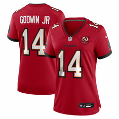 Chris Godwin Jr. Tampa Bay Buccaneers Women's 50th Season Team Game Jersey - Red Jerseys