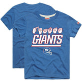New York Giants Homage Youth Love Sign x ASL 2.0 Tri-Blend T-Shirt - Royal T-shirts