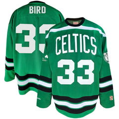 Larry Bird Boston Celtics Big & Tall NBA Hockey Jersey Kelly Green - Mitchell & Ness