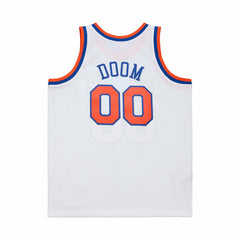 MF DOOM x NY Knicks x A New York Story Fashion Jersey White - Mitchell & Ness