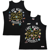 x NBA x AMP Mesh Tank Top Black - Mitchell & Ness