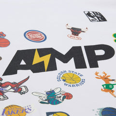 x NBA x AMP T-Shirt White - Mitchell & Ness