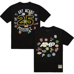 x NBA x AMP T-Shirt Black - Mitchell & Ness