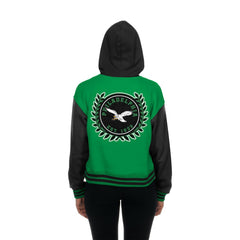 Philadelphia Eagles New Era Women's Throwback Full-Snap Hooded Jacket - Kelly Green Jackets