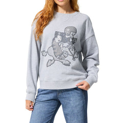 Dallas Cowboys Terez Women's Retro Gems Fleece Crewneck Sweatshirt - Gray Sweatshirts