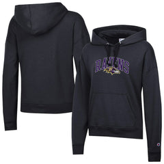 Baltimore Ravens Champion Women's Powerblend Hoodie - Black Hoodies