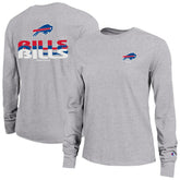 Buffalo Bills Champion Women's Core Long-Sleeve T-Shirt - Heather Gray T-shirts