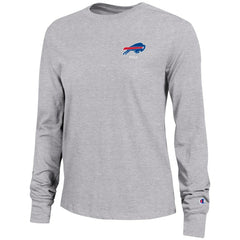 Buffalo Bills Champion Women's Core Long-Sleeve T-Shirt - Heather Gray T-shirts