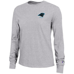 Carolina Panthers Champion Women's Core Long-Sleeve T-Shirt - Heather Gray T-shirts
