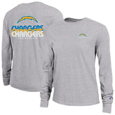 Los Angeles Chargers Champion Women's Core Long-Sleeve T-Shirt - Heather Gray T-shirts