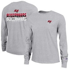 Tampa Bay Buccaneers Champion Women's Core Long-Sleeve T-Shirt - Heather Gray T-shirts