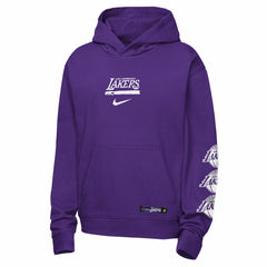 Los Angeles Lakers Youth Courtside Club Premiere Hoodie Purple - Nike