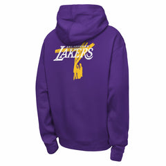 Los Angeles Lakers Youth Courtside Club Premiere Hoodie Purple - Nike