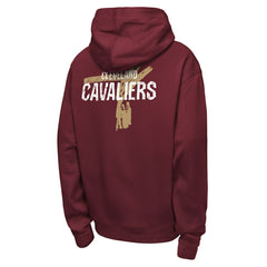Cleveland Cavaliers Youth Courtside Club Premiere Hoodie Wine - Nike