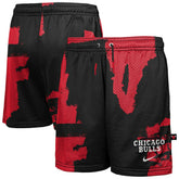 Chicago Bulls Youth Courtside Pro Shot Dri-FIT Mesh Practice Shorts Black/Red - Nike