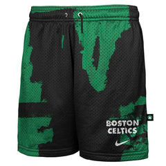 Boston Celtics Youth Courtside Pro Shot Dri-FIT Mesh Practice Shorts Black/Kelly Green - Nike outlet