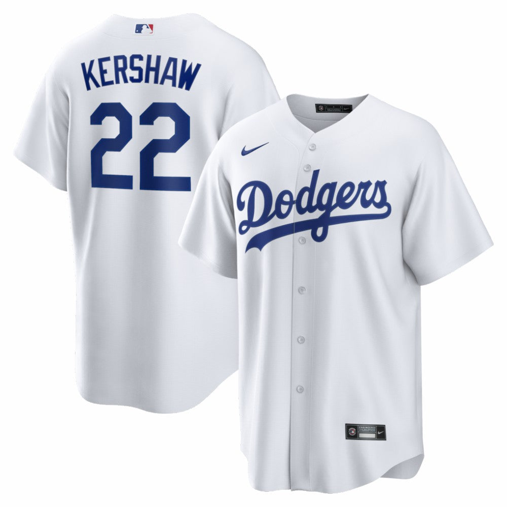 Clayton Kershaw Los Angeles Dodgers Nike Home Replica Jersey - White Jerseys