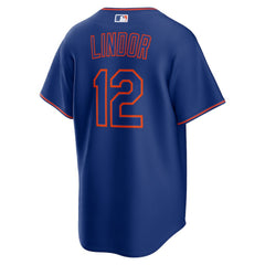 Francisco Lindor New York Mets Nike Alternate Replica Jersey - Royal Jerseys
